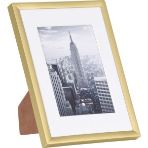 Manhattan alu frame 13x18 cm gold