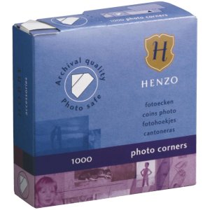 Henzo photo corners 1000 photo corners in cardboard...