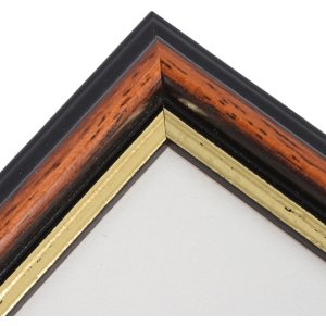 Wooden picture frame 15x20 cm dark brown Verona