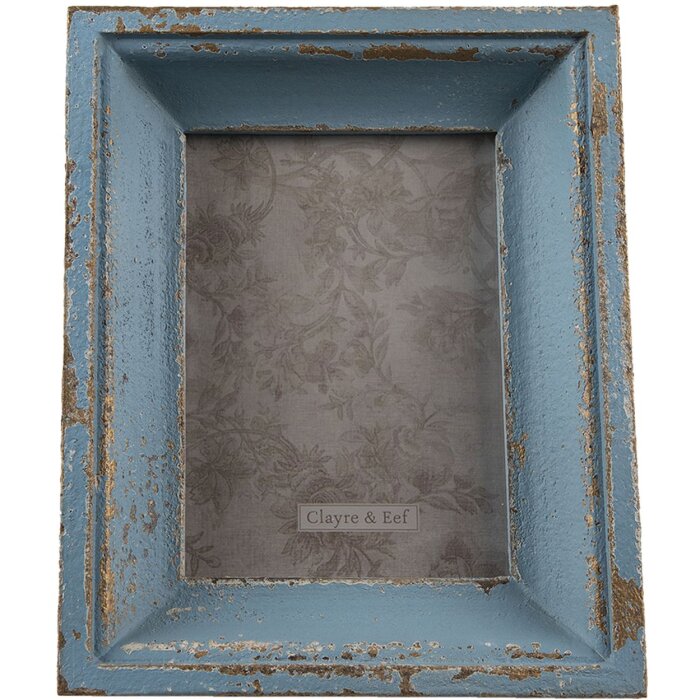 Clayre & Eef 2f0861 picture frame blue 21x6x26 cm - 10x15 cm