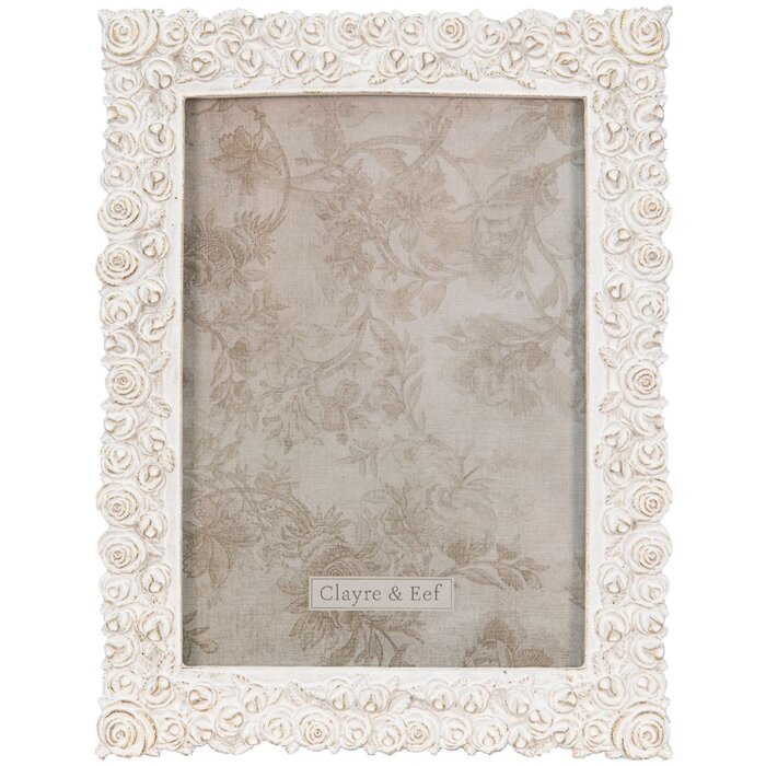 Clayre & Eef 2f0936 Picture Frame White 12x2x18 cm - 13x18 cm