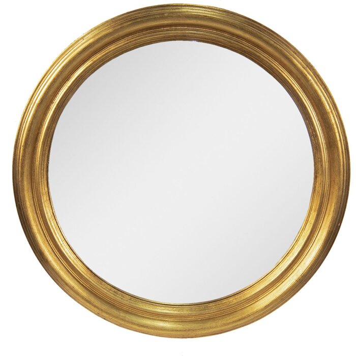 Clayre & Eef 52s256 Wall mirror gold color ø 59 cm