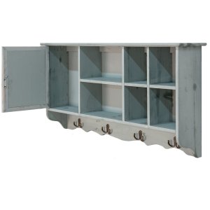 Clayre & Eef 5h0571 Wall cabinet blue 80x15x40 cm