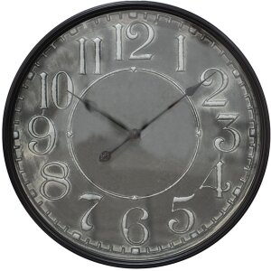 Clayre & Eef 5kl0215 Wall clock gray ø 60x6 cm...