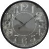 Clayre & Eef 5kl0215 Wall clock gray ø 60x6 cm - 1xAA