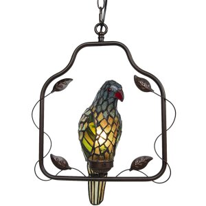 Clayre & Eef 5ll-6059 Ceiling Lamp Tiffany Parrot...