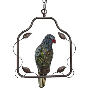 Clayre & Eef 5ll-6059 Ceiling Lamp Tiffany Parrot...