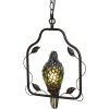 Clayre & Eef 5ll-6059 Ceiling Lamp Tiffany Parrot Multicolor