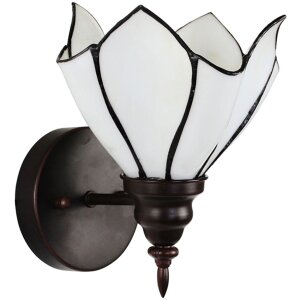 Clayre & Eef 5ll-6187 Tiffany Wall Lamp Beige, Brown...