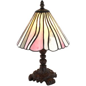 Clayre & Eef 5ll-6193 Tiffany table lamp Pink, Blue...