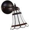 Clayre & Eef 5ll-6205 Tiffany Wall Lamp White, Red 17x12x23 cm E14-max 1x40W