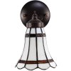 Clayre & Eef 5ll-6205 Tiffany Wall Lamp White, Red 17x12x23 cm E14-max 1x40W