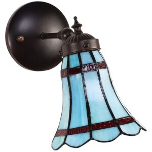 Clayre & Eef 5ll-6206 Tiffany Wall Lamp Blue, Red...