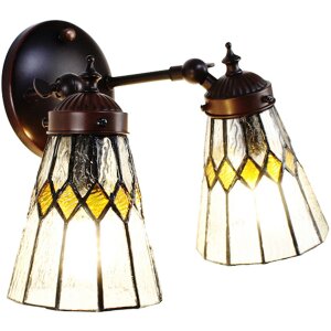 Clayre & Eef 5ll-6210 Tiffany Wall Lamp Beige...