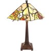 Clayre & Eef 5ll-6226 Tiffany table lamp Brown, Beige ø 36x57 cm E27-max 2x60W