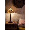 Clayre & Eef 5ll-6226 Tiffany table lamp Brown, Beige ø 36x57 cm E27-max 2x60W