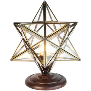 Clayre & Eef Desk lamp star transparent 31x31x36 cm...