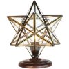 Clayre & Eef Desk lamp star transparent 31x31x36 cm E27-max 1x40W