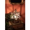 Clayre & Eef Desk lamp star transparent 31x31x36 cm E27-max 1x40W