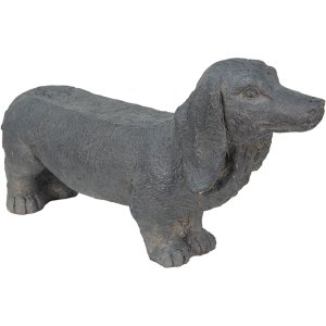 Clayre & Eef 5mg0019 Dog Grey 74x19x39 cm