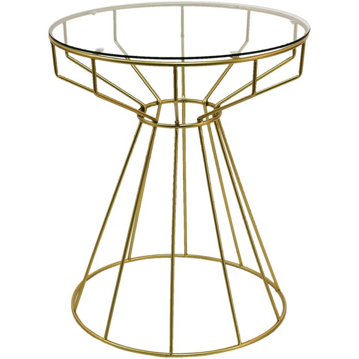 Clayre & Eef 5y0994 Side table gold color ø 50x60 cm