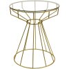 Clayre & Eef 5y0994 Side table gold color ø 50x60 cm