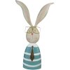 Clayre & Eef 5y0998 Deco Rabbit Blue, Beige 30x11x67 cm