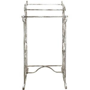 Clayre & Eef 5y1012 Towel rack white, gray 48x36x89 cm