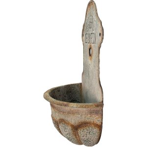 Clayre & Eef 5y1097 Deco wall fountain gray 46x24x69 cm