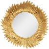 Clayre & Eef 62s256 Wall mirror gold color ø 25x3 cm