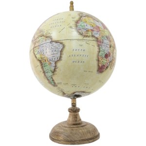 Clayre & Eef 64913 Globe Deco Blue, Green, Red 22x22x33 cm