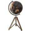 Clayre & Eef 64934 Globe Deco Black, Brown 31x31x67 cm