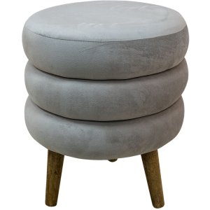 Clayre & Eef 64961be Stool Beige ø 38x44 cm