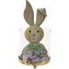 Clayre & Eef 64996 Lantern Rabbit Blue, Beige 11x10x22 cm