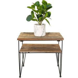 Clayre & Eef 65093 Side table Brown 46x36x47 cm