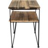 Clayre & Eef 65093 Side table Brown 46x36x47 cm