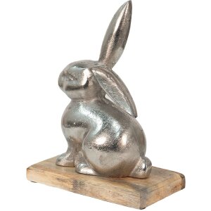 Clayre & Eef 6al0056l Deco Rabbit Silver Colored...