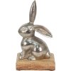 Clayre & Eef 6al0056m Deco rabbit silver color 11x10x20 cm