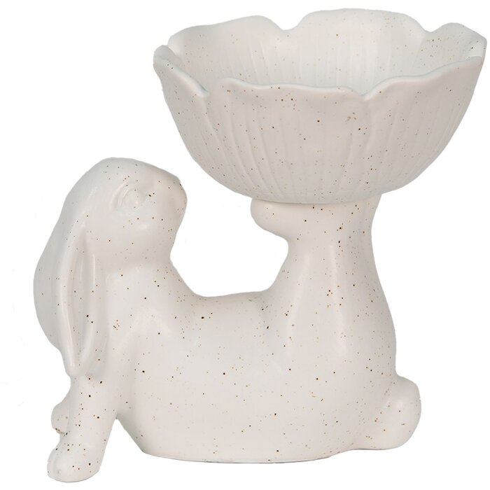 Clayre & Eef 6ce1429 Deco Rabbit White 15x11x14 cm