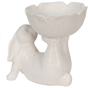 Clayre & Eef 6ce1429 Deco Rabbit White 15x11x14 cm