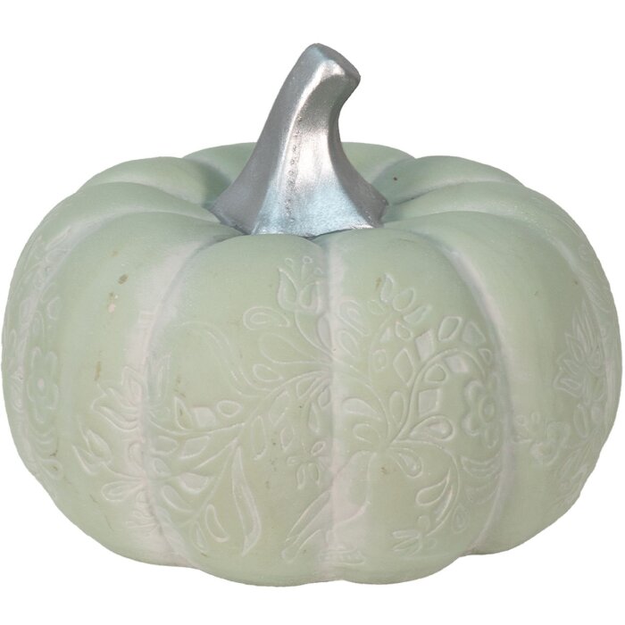 Clayre & Eef 6ce1487 Deco pumpkin Green, White ø 23x18 cm