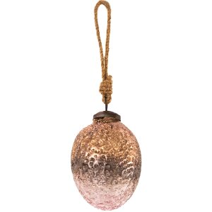 Clayre & Eef 6gl3526s Christmas ball pink ø...