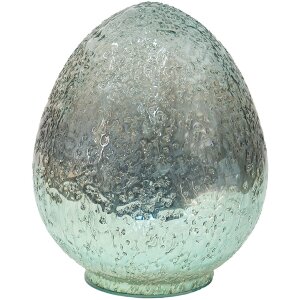 Clayre & Eef 6gl3527 Deco Egg Blue 13x13x19 cm