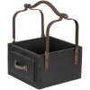 Clayre & Eef 6h1915z storage basket black 24x19x28 cm