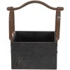 Clayre & Eef 6h1915z storage basket black 24x19x28 cm