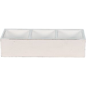 Clayre & Eef 6h1987w Wooden Box White 33x12x7 cm