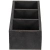 Clayre & Eef 6h1987z wood box black 33x12x7 cm