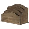 Clayre & Eef 6h2112 Letter rack brown 33x17x22 cm