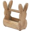 Clayre & Eef 6h2157l wooden box rabbit brown 16x12x25 cm