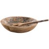 Clayre & Eef 6h2165 Decorative bowl Brown, White ø 30x7 cm